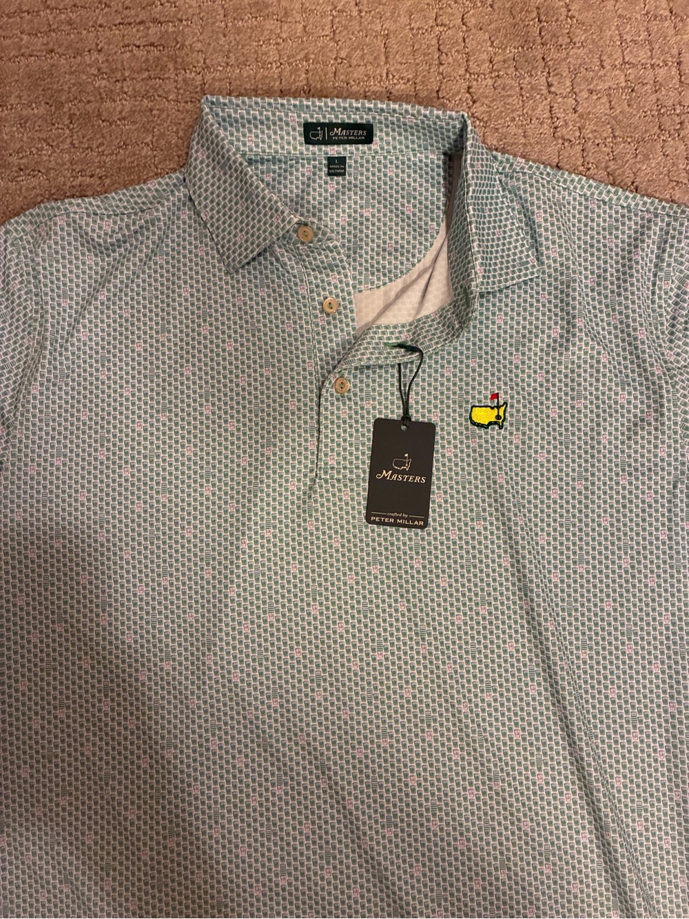 Masters Peter Millar Golf Polo Augusta NWT
